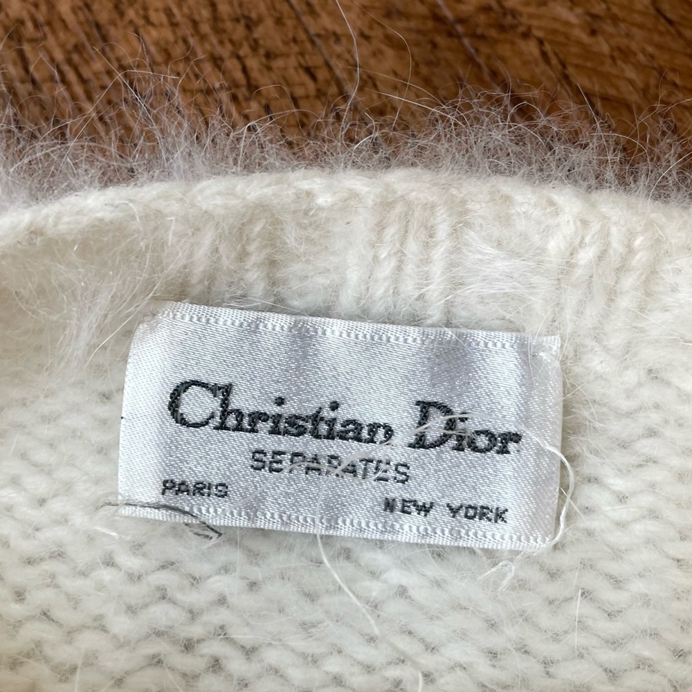 Christian Dior Separates Vintage Mohair Blend Knit Sweater - Picture 6 of 9